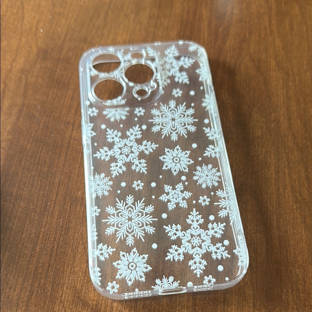 Clear Snowflake Phone Case for IPhone 14 Pro
